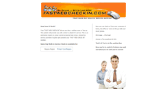 Desktop Screenshot of fastwebcheckin.com