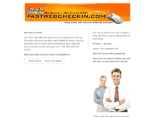 Tablet Screenshot of fastwebcheckin.com